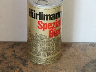Hurlimann.  Spezial.  Bier.  Real.  Beauty.  Drawn Steel.  Version.  Early Tab
