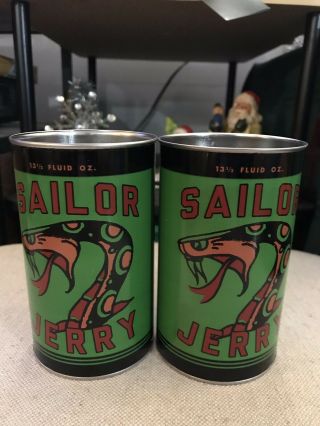 Sailor Jerry Gas Can Tin Cup Mug - Snake - 13.  5 Oz Rare Collector