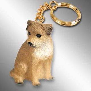 Border Terrier Dog Tiny One Resin Keychain Key Chain Ring