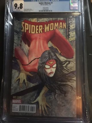Spider - Woman 1 Milo Manara Variant Banned/restricted Cover Cgc 9.  8