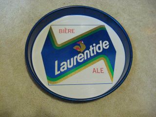 Vintage BiÈre Laurentide Ale 13 " Metal Serving Beer Tray