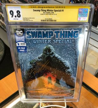 Cgc Ss 9.  8 Swamp Thing Winter Special 1 Signed By Jason Fabok Dc Comics