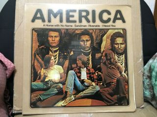 America " A Horse With No Name " 1971 Still Record Bs 2576