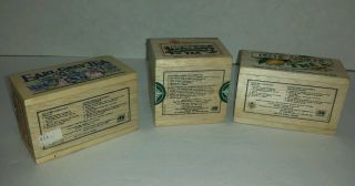 3 Small Wooden MlesnA Empty Tea Boxes 3