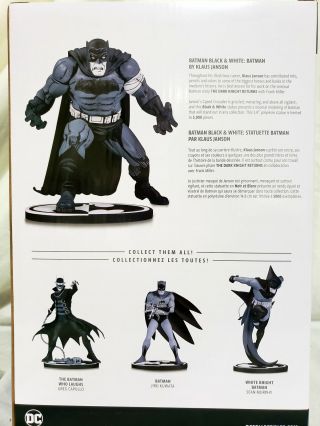 DC Collectibles Black and White Batman by Klaus Janson Statue 4