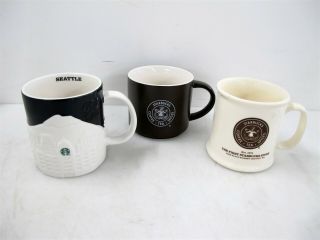 3 Starbucks Coffee Mugs Banned Nude Logo Pike Place First Store Seattle
