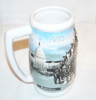 Budweiser Clydesdales 75th Anniversary Holiday Stein Cs695 1933 - 2008.