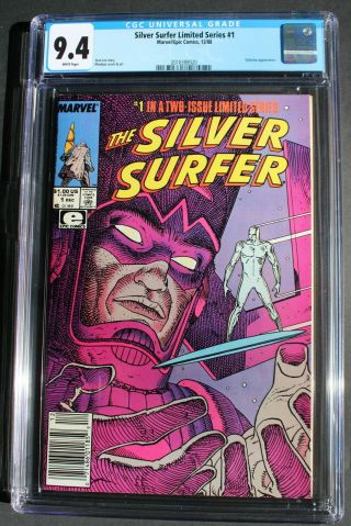 Silver Surfer Limited Series Parable 1 Galactus 1988 Stan Lee Moebius Cgc 9.  4