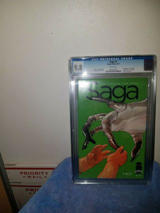 Saga 2 Cgc 9.  8 First Appearance Of The Stalk And Izabel Cameo