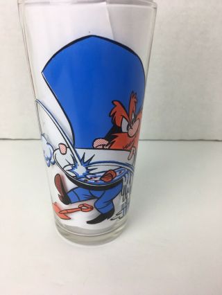 1976 Pepsi Collector Series Warner Bros Glass Yosemite Sam & Speedy Gonzales 3