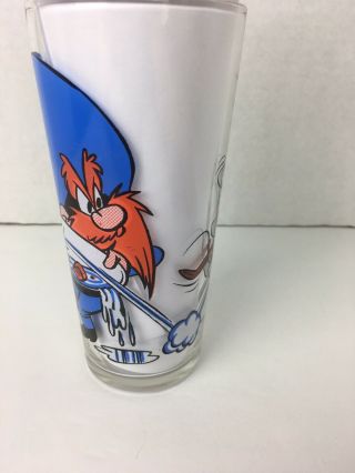 1976 Pepsi Collector Series Warner Bros Glass Yosemite Sam & Speedy Gonzales 4