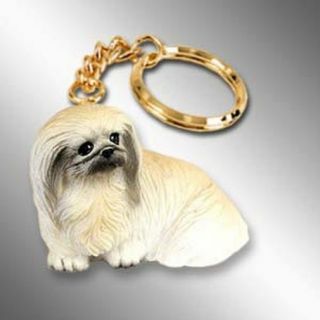 Pekingese Dog Tiny One Resin Keychain Key Chain Ring