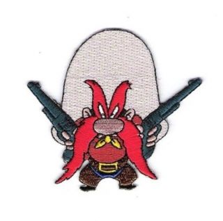 Looney Tunes Yosemite Sam Figure With Six - Guns Embroidered Patch
