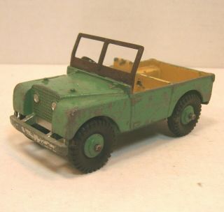 Vintage 1950 - 1953 Dinky No.  27d - G Land Rover (missing Driver) - Exc