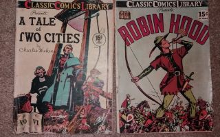 Classic Comics Library - Issues Vi & Vii - Tale Of Two Cities,  Robin Hood