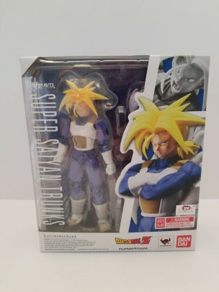 S.  H.  Figuarts Dragonball Z 6 Inch Action Figure Saiyan Trunks Authentic