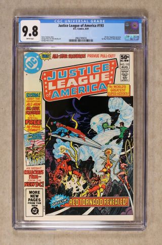 Justice League Of America (1st Series) 193 1981 Cgc 9.  8 0962749016