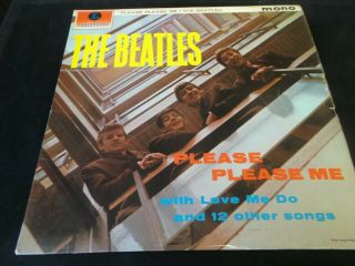 The Beatles,  Please Please Me,  Yellow/black Parlophone,  Pmc 1202,  1963