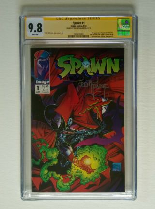 Spawn 1 - Cgc Ss 9.  8 - 1st Appearance Of Spawn - Signed By Todd Mcfarlane