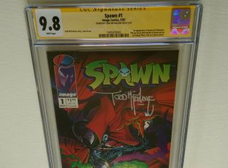 Spawn 1 - CGC SS 9.  8 - 1st appearance of Spawn - signed by Todd McFarlane 6