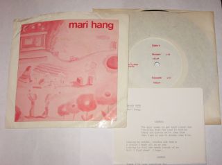Mari Hang 7 " 33 Ep Hear Private Wisconsin Folk Growin 1983 With Insert & Ps