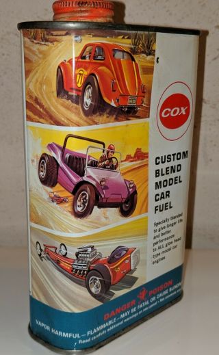 Vintage 1960s - 70s Can Cox Custom Blend Model Car Fuel Pint Dune Buggy Vw Bug