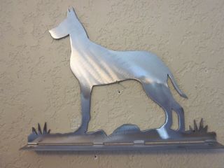 Great Dane Mailbox Topper (no Name) Steel Raw Metal Finish Style Base