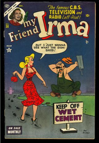 My Friend Irma 38 Dan Decarlo Teen Humor Atlas Comic 1953 Vg