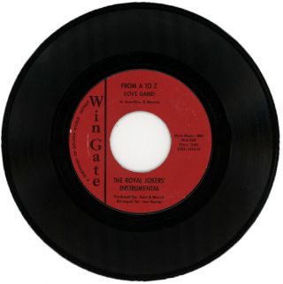 The Royal Jokers " From A To Z (love Game) " Northern Soul