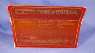 1986 MATCHBOX MODELS OF YESTERYEAR Y3 - 1912 FORD MODEL T SHELL TANKER 2
