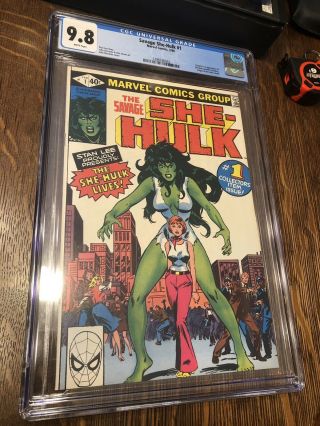 Savage She - Hulk 1 Cgc 9.  8 White Pages Near Mint/mint 1st Appearance Of She - Hulk