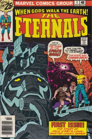 Marvel Comics The Eternals 1 First Print Jack Kirby 1976 Bronze Key