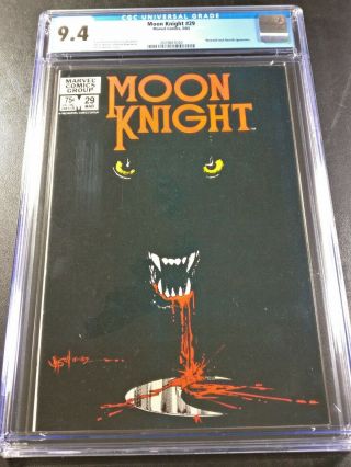 1983 Marvel Moon Knight 29 Cgc 9.  4 Wp