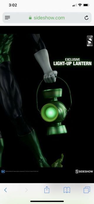 Green Lantern Exclusive Premium Format Statue Sideshow Hal Jordan Light Up