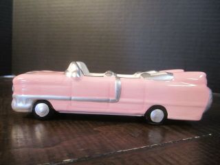 Vintage Mary Kay Pink Cadillac Business Card Holder Ceramic