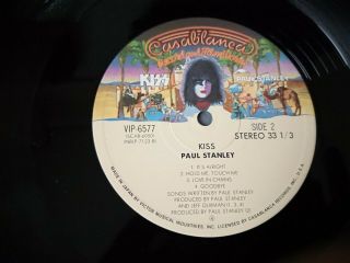 KISS - PAUL STANLEY - JAPAN LP vinyl OBI POSTER VIP - 6577 8