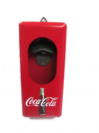 Coca - Cola Vintage Look Metal Bottle Opener And Cap Catcher -