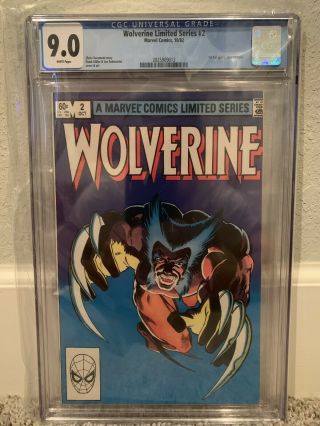 Wolverine Limited Series 2 - Cgc 9.  0 Vf/nm - Marvel 1982