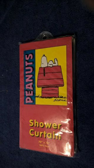 Peanuts Snoopy Gang Vinyl Shower Curtain 70 " X 72 " Jay Franco Schultz