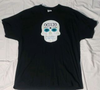 Oculto Beer Skull Logo,  American Apparel Mens T - Shirt Size 2xl