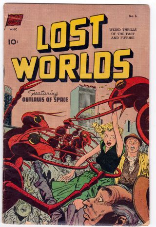 Lost Worlds 6,  Vg,  (4.  5),  1952 Standard Comics,  Toth Art,  Kertz Cover