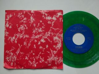 Rolling Stones Cosmic Christmas - Green Vinyl Rare 7 " - Ex/vg,  Cond