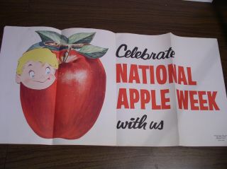 Vintage National Apple Week Poster