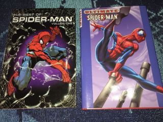 The Best Of Spider - Man Vol 1 & Ultimate Spider - Man Vol 2 Hardcovers Great Deal