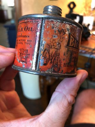 Vintage / Antique 4 Oz Royal Brand Bicycle Oil Can Chicago IL Not Inc 5
