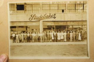 RARE Vintage STUDEBAKER Factory PHOTOGRAPH 27 Workers Body Fender Old Photo 4