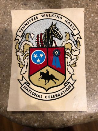 Vintage Tennessee Walking Horse Transfer Decal