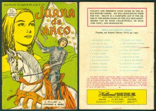 Philippine National Classic Illustrated Komiks Juana De Arco Comics