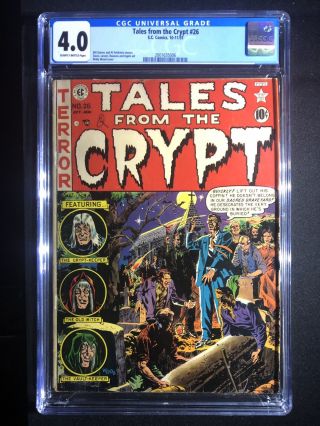 Tales From The Crypt 26 - Ec Comics - Cgc Graded