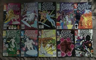 Marvel Comics (1987) Silver Surfer 1 - 10 Full Run Nm Galactacus Appearances